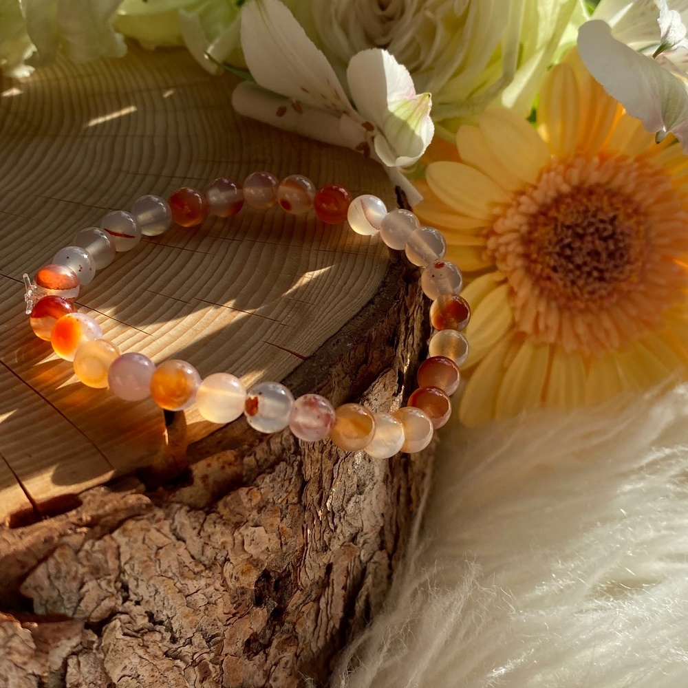 Red Flower Montana Agate